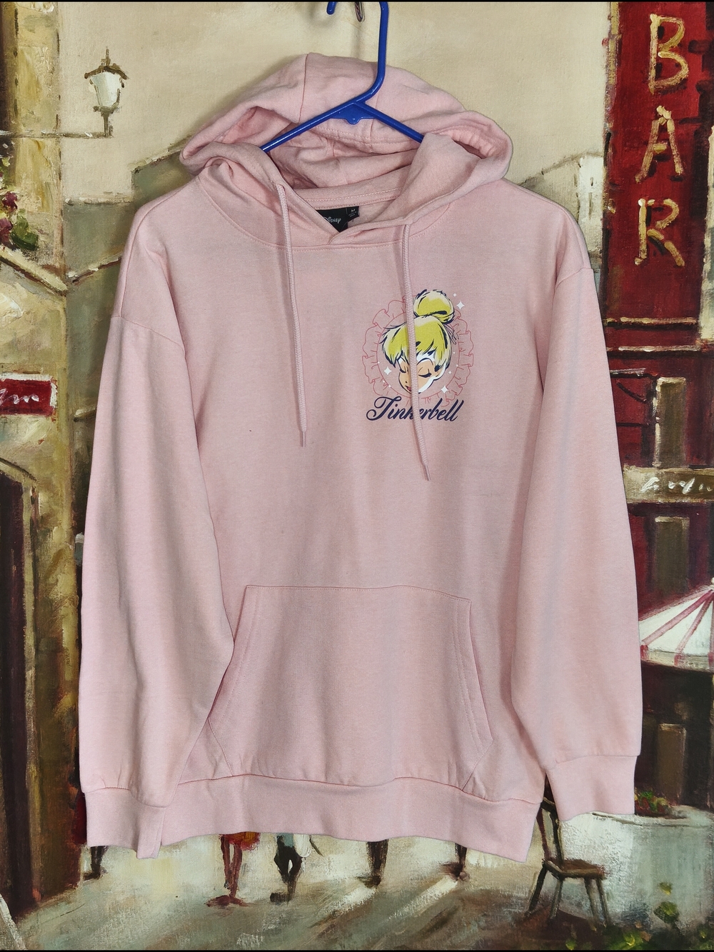 Disney Light Pink Pullover Hoodie with Character Detail